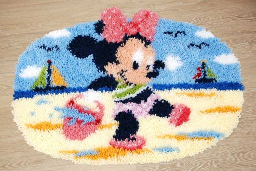 Super SALE! Vervaco Knüpfpackung - Disney Minnie am Strand 