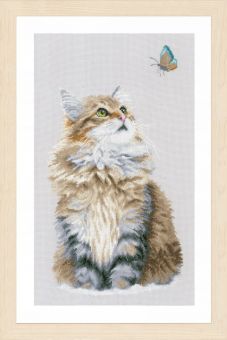 Lanarte - Counted cross stitch kit Forest cat 