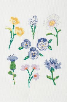 Super SALE DMC - The Peaceful Flowers Cross Stitch Kit BK1950 