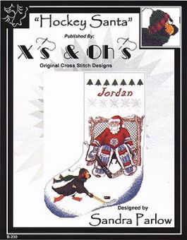 Xs And Ohs - Hockey Santa Stocking 