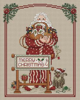 Sue Hillis Designs - Stitching Santa 
