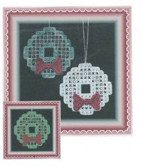 Stitch In Time Designs - Hardanger Christmas Wreath (w/beads) 