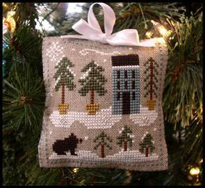 Little House Needleworks - Ornament 4-Snowy Pines 
