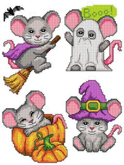 Crafting Spark - Halloween Mouses (4 Motive) 