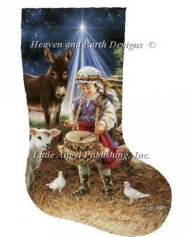 Heaven And Earth Designs - Little Drummer Boy Stocking 