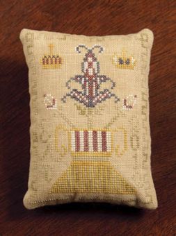 Dames Of The Needle - Crown And Flower Pin Cushion 