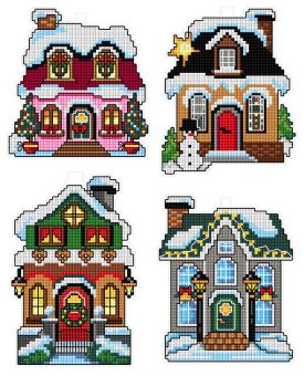 Crafting Spark - Winter Houses  (4 Motive) 