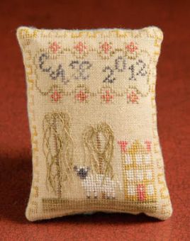 Dames Of The Needle - Yellow House Pincushion 