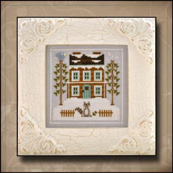 Country Cottage Needleworks - Frosty Forest 1-Raccoon Cabin 
