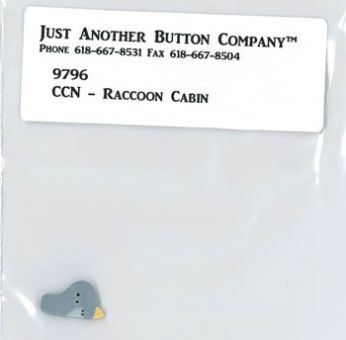 Just Another Button Company - Raccoon Cabin Button 