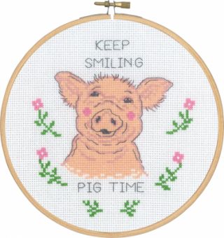 Permin Of Copenhagen - Keep Smiling Pig Time 