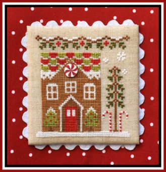 Country Cottage Needleworks - Gingerbread Village 3-Gingerbread House 1 