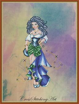 Cross Stitching Art - Dance Of Esmeralda 