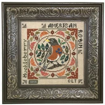 Tellin Emblem - Birdie & Berries - American Robin 