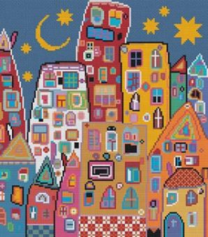 Susanamm Cross Stitch - Buildings And Colors 