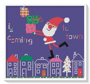 Susanamm Cross Stitch - Is Coming To Town 