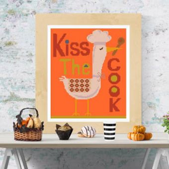 Susanamm Cross Stitch - Kiss The Cook 