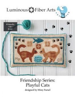 Luminous Fiber Arts - Friendship Series - Playful Cats 