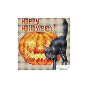Les Petites Croix De Lucie - Happy Halloween (Black Cat & Jack O Lantern) 