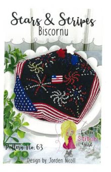 Little Stitch Girl - Stars & Stripes Biscornu 