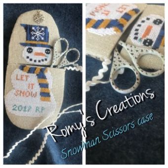 Romy's Creations - Snowman Scissors Case 