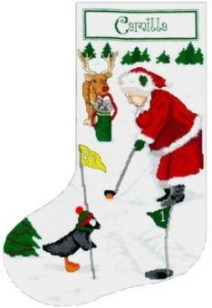 Xs And Ohs - Golfing Mrs Santa 
