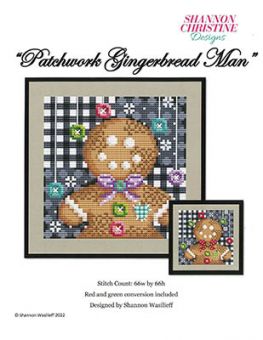 Shannon Christine Designs - Patchwork Gingerbread Man 
