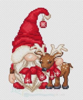 Les Petites Croix De Lucie - Reindeer Christmas Gnome 