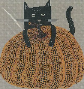Susanamm Cross Stitch - Pumpkin And Cat 