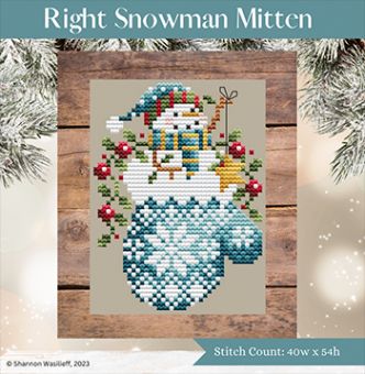 Shannon Christine Designs - Right Snowman Mitten 