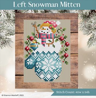 Shannon Christine Designs - Left Snowman Mitten 