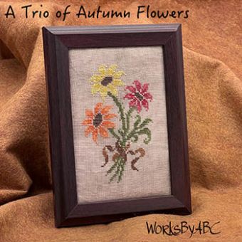 Works By ABC - Trio Of Autumn Flowers 
