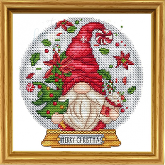Les Petites Croix De Lucie - Snow Globe Christmas Gnome 