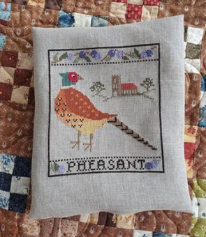 Cosford Rise Stitchery - Pheasant And Sloes 