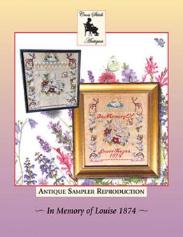 Cross Stitch Antiques - In Memory Of Louise 1874 