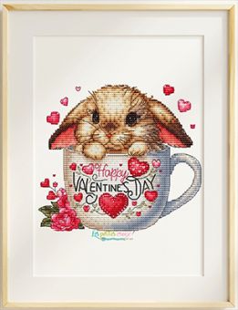 Les Petites Croix De Lucie - Happy Valentine's Day (Rabbitin Teacup) 