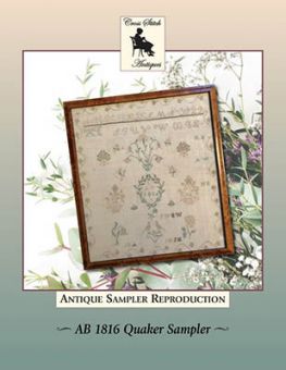 Cross Stitch Antiques - AB 1816 Quaker Sampler 