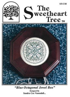 Sweetheart Tree - Blue Octagonal Jewel Box (w/Paillettes) 