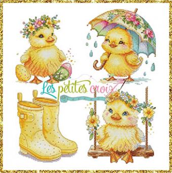 Les Petites Croix De Lucie - Easter Chicks 