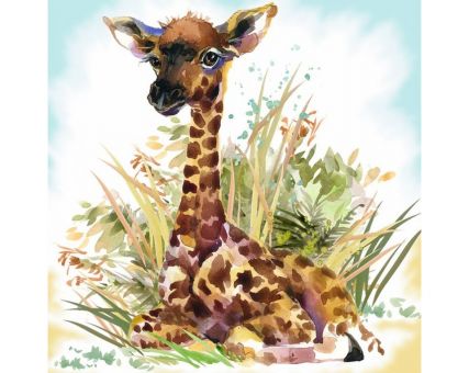 Diamond Embroidery/ Diamond Painting - Baby giraffe 