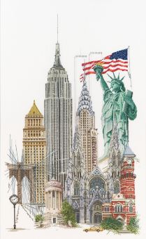 Thea Gouverneur - Counted Cross Stitch Kit - New York - Linen - 36 count - 471 
