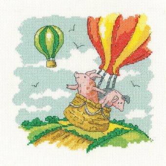 Heritage Stitchcraft - Karen Carter Collection – Pigs Might Fly 