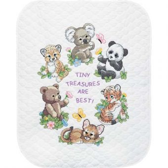 Dimensions Stamped Cross Stitch - Baby Animals Quilt 