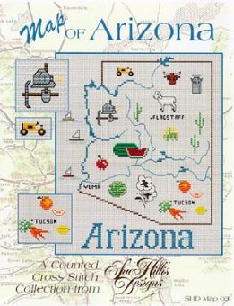 Sue Hillis Designs - Arizona Map 