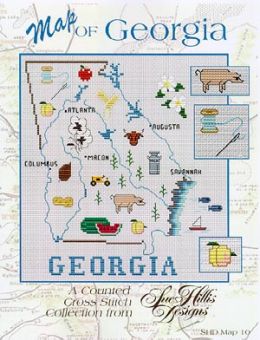 Sue Hillis Designs - Georgia Map 