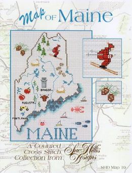 Sue Hillis Designs - Maine Map 