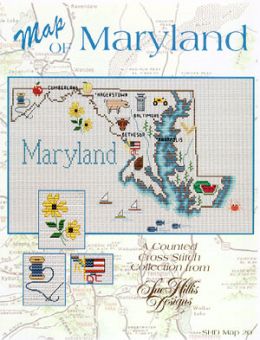 Sue Hillis Designs - Maryland Map 
