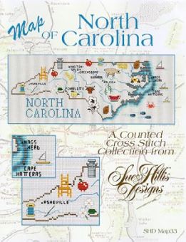 Sue Hillis Designs - North Carolina Map 