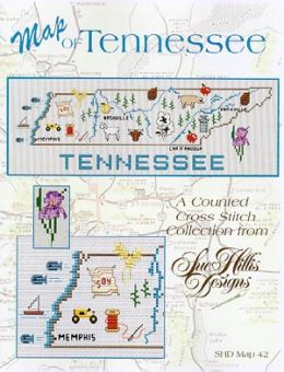Sue Hillis Designs - Tennessee Map 
