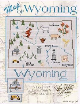 Sue Hillis Designs - Wyoming Map 